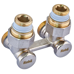 Кран запорный для радиатора Н-образный Roho R5351-075 - 3/4" угловой (RO0214) RO0214 фото