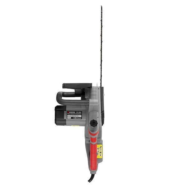 Пила ланцюгова електрична, 2,4 кВт, шина 40 см, 13 м/с, боковий двигун INTERTOOL DT-2201 DT-2201 фото