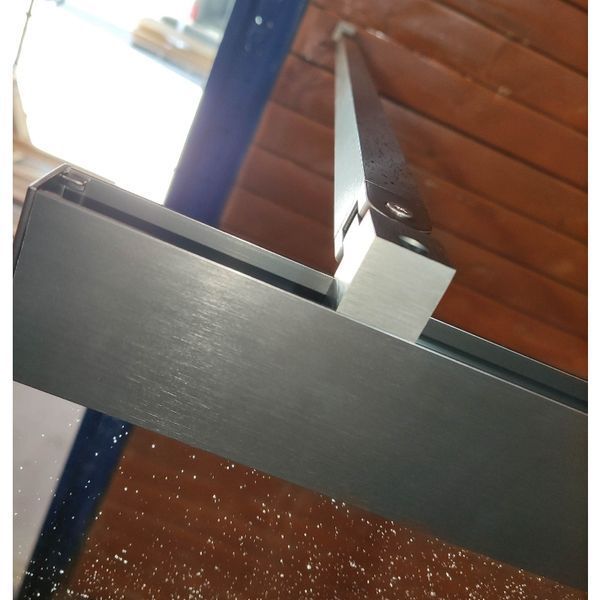 Шторки стеклянные на ванну раздвижные Koer SR BS06-120x150-TR-07 прозрачное стекло Easy Clean 6мм, графит (KR5947) KR5947 фото
