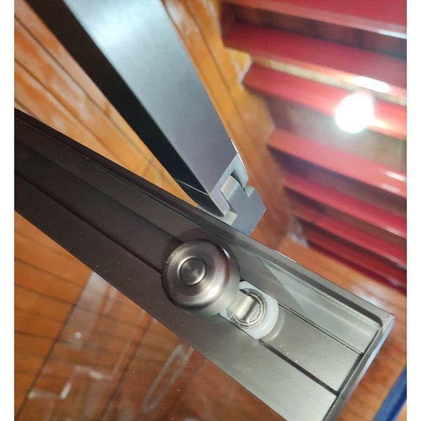 Шторки стеклянные на ванну раздвижные Koer SR BS06-120x150-TR-07 прозрачное стекло Easy Clean 6мм, графит (KR5947) KR5947 фото