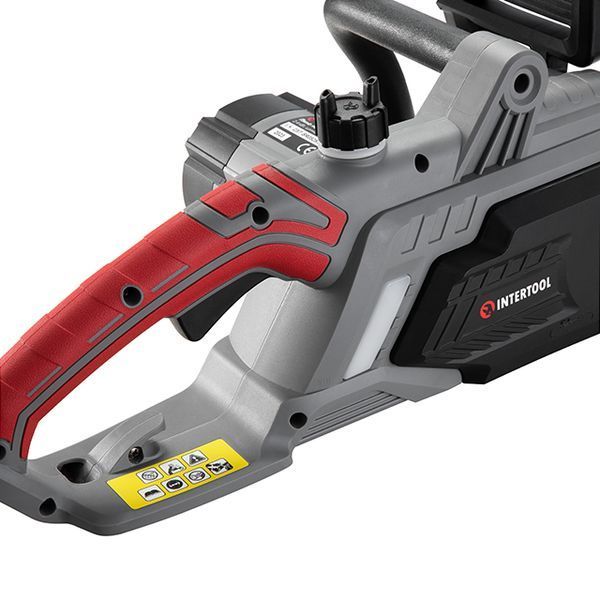 Пила ланцюгова електрична, 2,4 кВт, шина 40 см, 13 м/с, боковий двигун INTERTOOL DT-2201 DT-2201 фото
