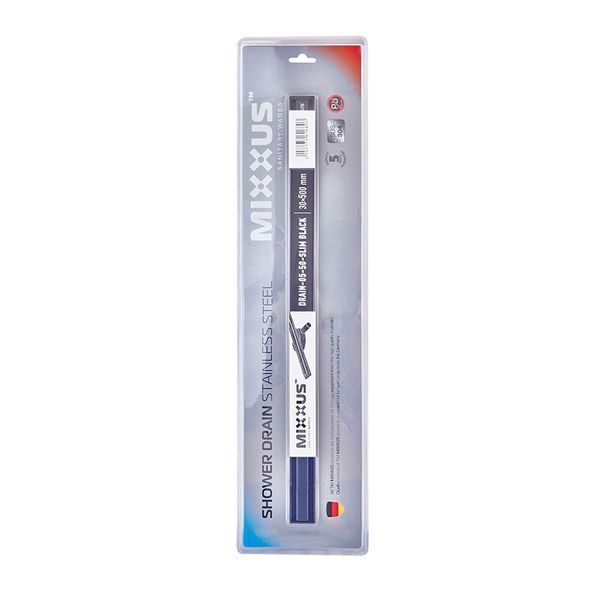 Душевой трап с нерж. стали SUS304 Mixxus Drain-05-50-Slim Black (30x500мм) (Черный) (MI6168) MI6168 фото