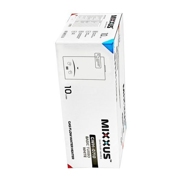 Газовая колонка Mixxus GWH-0710 BASIC TURBO WHITE турбированная 10 л/мин (WH0028) WH0028 фото