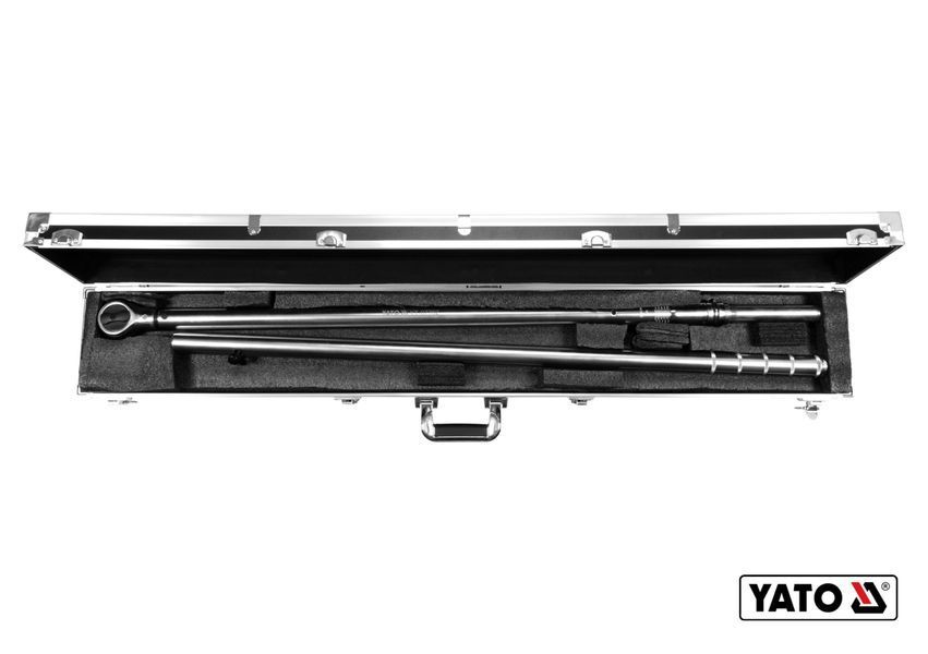Ключ динамометрический YATO: квадрат 1", F=300-1500 Нм, L=2160-2190 мм YT-07762 YT-07762 фото