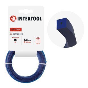 Леска для триммера "квадрат" армированная, 1.6 мм x 15 м INTERTOOL DT-2316 DT-2316 фото