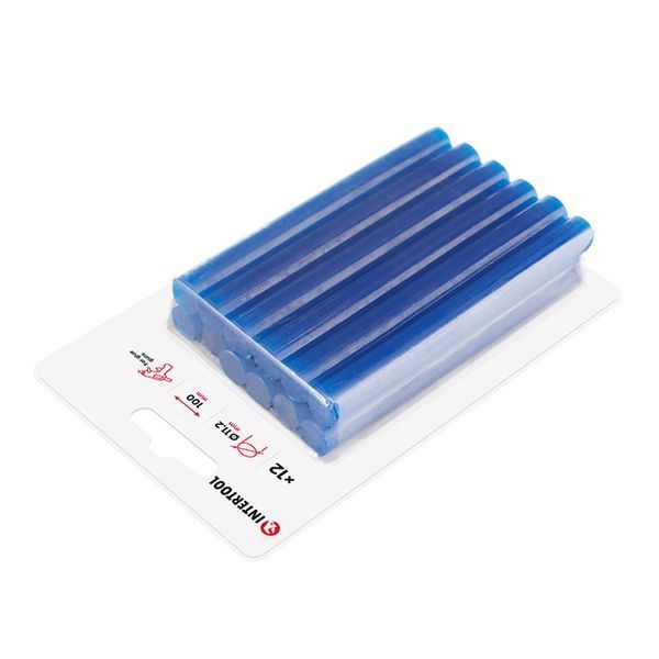 Комплект клеевых голубых стержней, 11,2&times;100 мм, 12 шт. INTERTOOL RT-1052 RT-1052 фото