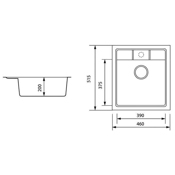Мийка кухонна Zerix ZS-4651S-12 Коричнева (ZX4568) ZX4568 фото