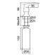 Дозатор для моющего средства врезной Zerix DIS-02 GRAPHITE 300 мл (цвет графит) (ZX5969) ZX5969 фото 2