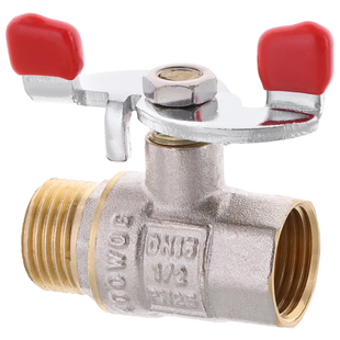 Кран кульовий Waterpro 1/2" ГШМ (сталева метелик) (WP2907) WP2907 фото