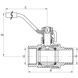 Кран кульовий Waterpro 1 1/4 "ГГР (WP0138) WP0138 фото 3