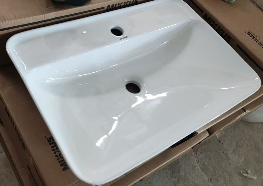 Раковина накладная Mixxus Premium BEVEL-0203 600х405х120mm с отверстием под смеситель (MP6513) MP6513 фото