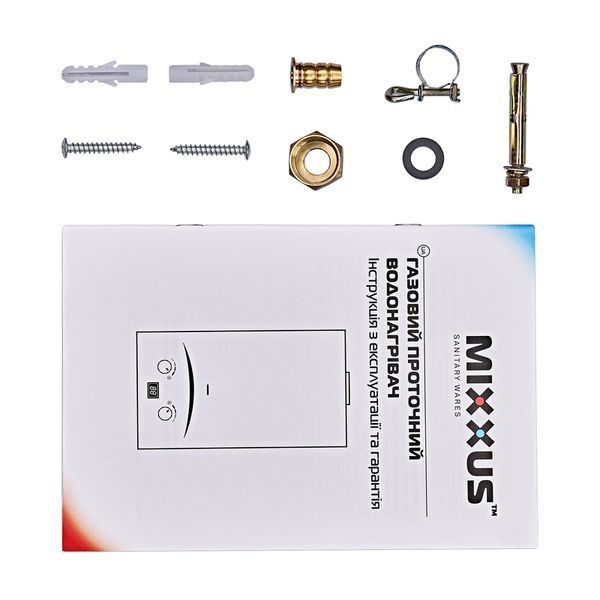 Газовая колонка MIXXUS GWH-0310 BASIC GLASS дымоходная 10 л/мин (панель из стекла с рисунком) (WH0024) WH0024 фото