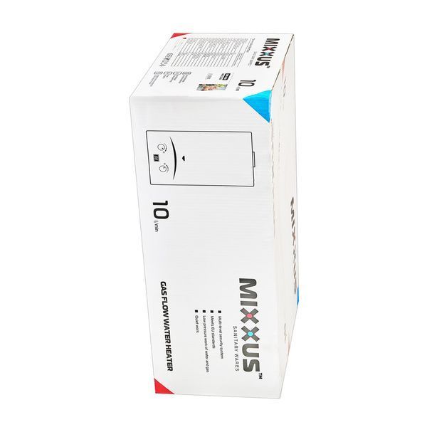Газовая колонка MIXXUS GWH-0310 BASIC GLASS дымоходная 10 л/мин (панель из стекла с рисунком) (WH0024) WH0024 фото