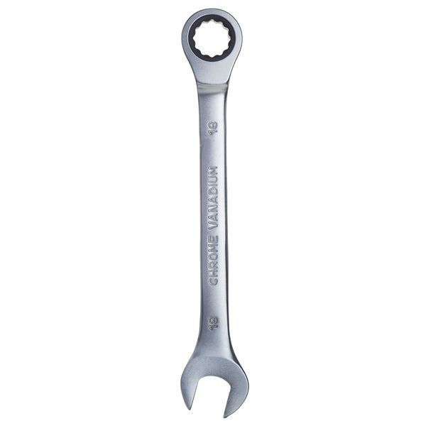 Ключ ріжково-накидний тріскачковий 18мм CrV SIGMA (6022181) 6022181 фото
