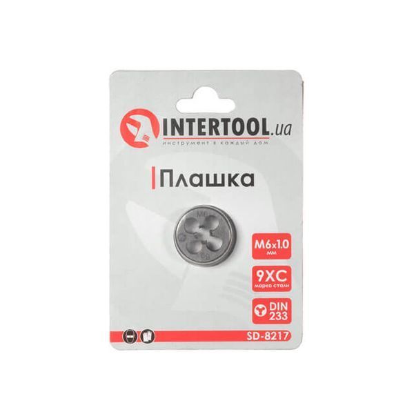Плашка M6&times;1,0 мм INTERTOOL SD-8217 SD-8217 фото