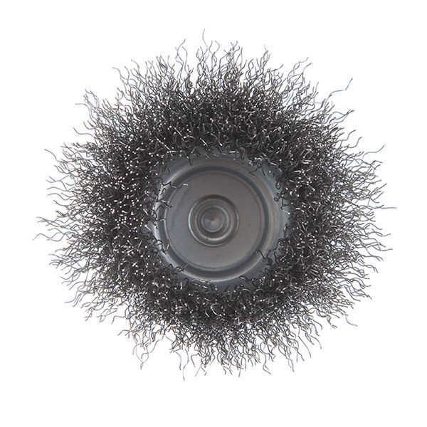 Щітка чашкова, 75 мм, 1/4", кручений дріт, для дриля, 4500 об/хв INTERTOOL BT-9075 BT-9075 фото