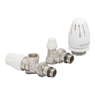 Комплект для подключения радиатора Koer SET-13 - 1/2"x1/2" (осевой) с термоголовкой ВН (KR3176) KR3176 фото
