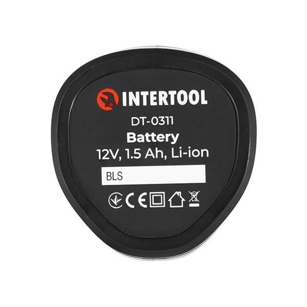Акумулятор 12 В, Li-Ion, 1,5 Аг, для дриля-шурупокрута DT-0310/DT-0314 (2025 р) INTERTOOL DT-0311 DT-0311 фото