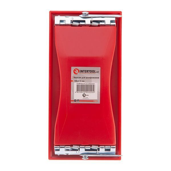 Брусок для шліфування, 100&times;210 мм, металевий затискач INTERTOOL HT-0002 HT-0002 фото