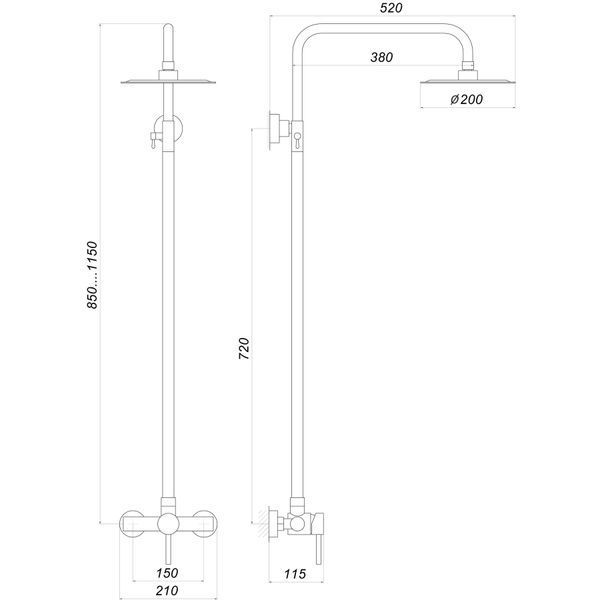 Душова система Globus Lux ALPEN S-SH-005 000020415 фото
