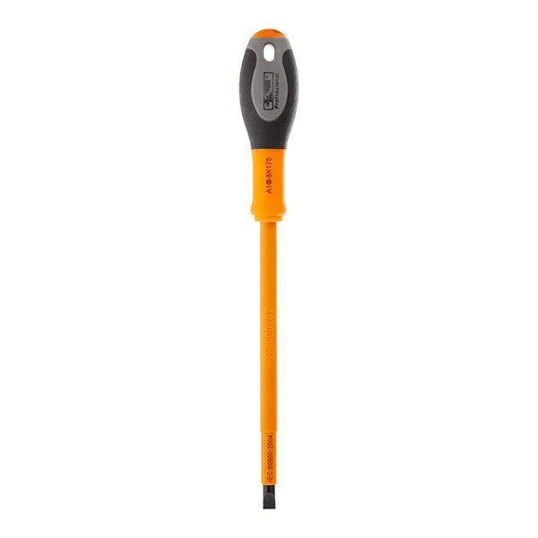 Отвертка шлицевая изолированная 1.6*8.00мм 175мм 1000В INTERTOOL VT-3208 VT-3208 фото