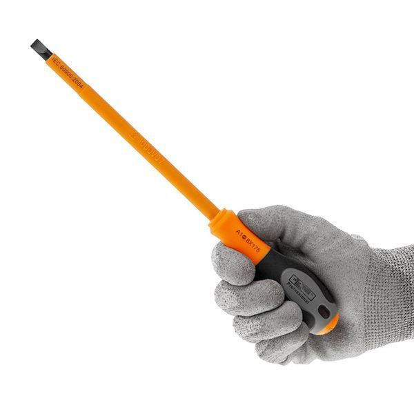 Отвертка шлицевая изолированная 1.6*8.00мм 175мм 1000В INTERTOOL VT-3208 VT-3208 фото