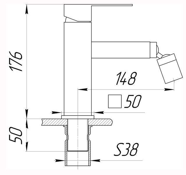 Змішувач для біде Globus Lux SICILIA SBQ-106 000027318 фото