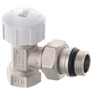 Кран радиаторный термостатический Roho R5151-050 - 1/2" (М30х1,5) угловой (антипротечка) (RO0123) RO0123 фото