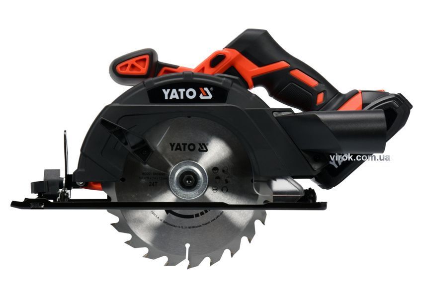 Пила дискова акумуляторна YATO Li-Ion 18 В 2 Агод диск 165 мм YT-82810 YT-82810 фото