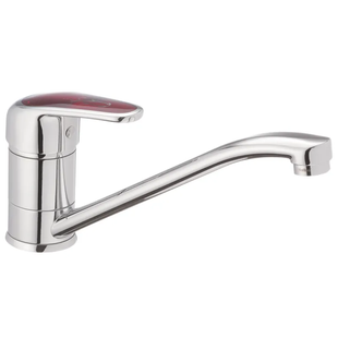 Смеситель для кухни Haiba Magic 555 с красной ручкой (HB0669) HB0669 фото