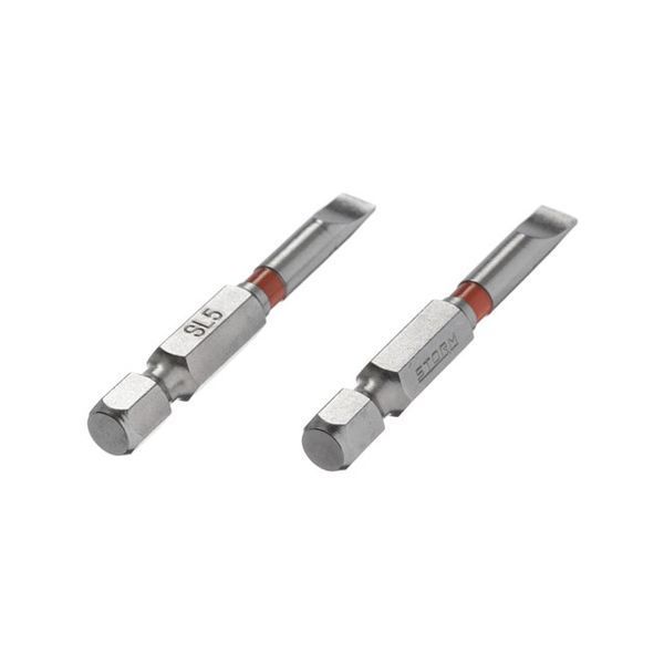 Комплект викруткових насадок, SL5, 1/4"&times;50 мм, S2, 2 од., STORM INTERTOOL VT-0229 VT-0229 фото