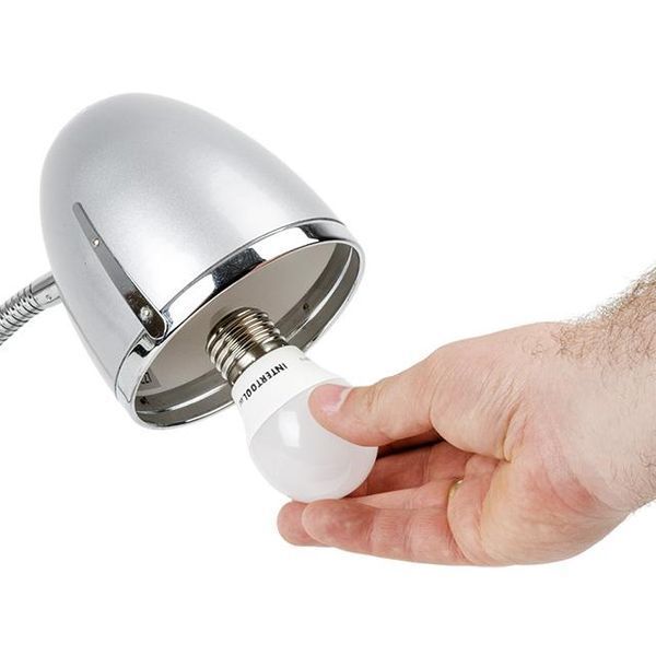 Лампа светодиодная LED A55, E27, 7 Вт, 150-300 В, 4000 K, 30000 ч, гарантия 3 года INTERTOOL LL-0003 LL-0003 фото