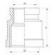 Муфта редукционная 1/2"x3/8" (хром) Koer KF.C0406.chr (KF0121) KF0121 фото 2