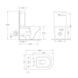 Бачок до унітазу-компакту Mixxus Ellipse-0403-T3 Tank 640х360х835 зі зливною арматурою (MI8318) MI8318 фото 2