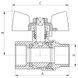 Кран шаровый СК 3/4" ГШБ ART.607 (SK0101) SK0101 фото 2