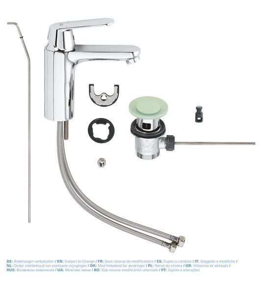 Змішувач для раковини M-розміру Grohe Eurosmart Cosmopolitan (23325000) 23325000 фото