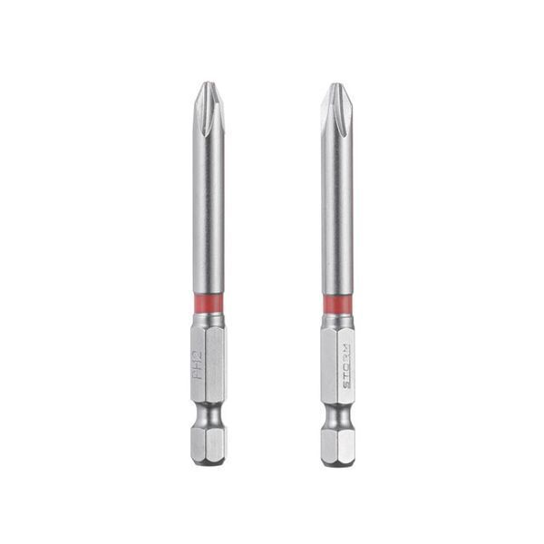 Комплект отверточных насадок, PH2, 1/4"&times;70 мм, S2, 2 ед., STORM INTERTOOL VT-0223 VT-0223 фото