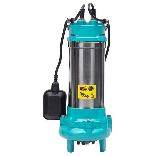 Насос каналізаційний 1.5кВт Hmax 19.5м Qmax 350л/хв з ножем (нерж) AQUATICA (773434) 773434 фото