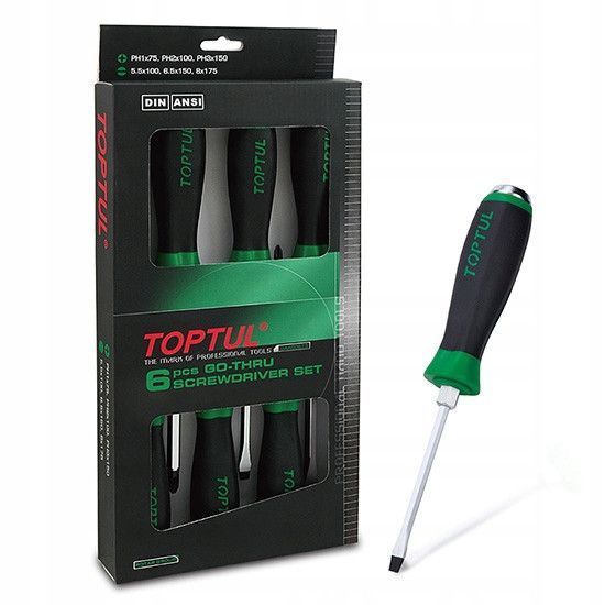 Набір викруток ударних TOPTUL (з шестигранником) 6 од. GAAE0613 GAAE0613 фото