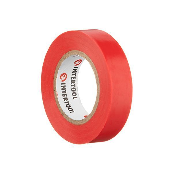 Стрічка ізоляційна 0.15мм*17мм*15м червона INTERTOOL IT-0040 IT-0040 фото