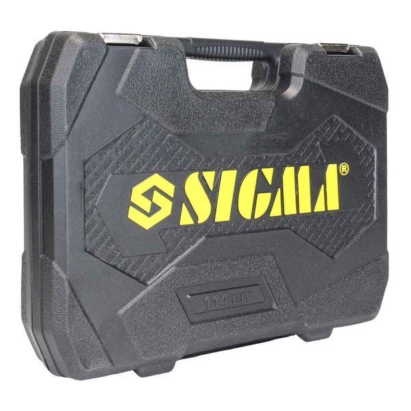 Набор насадок торцевых и биты 1/4" 1/2" 114шт CrV SIGMA (6003781) 6003781 фото
