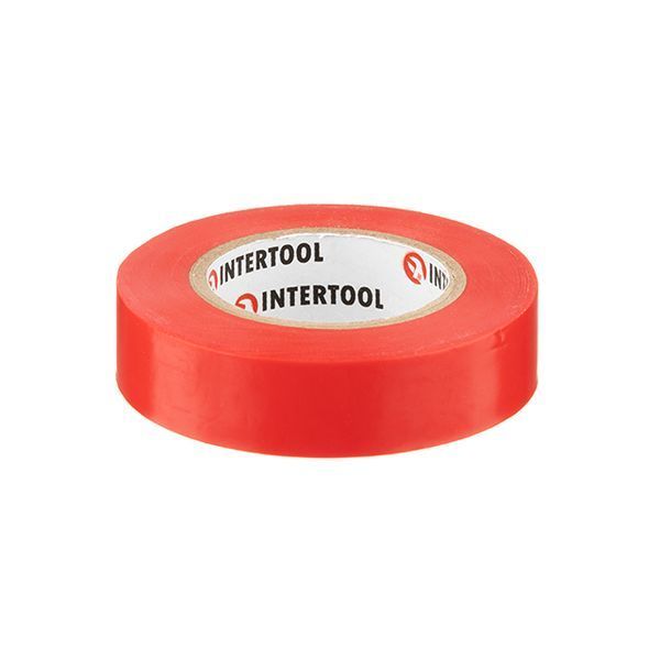 Стрічка ізоляційна 0.15мм*17мм*15м червона INTERTOOL IT-0040 IT-0040 фото