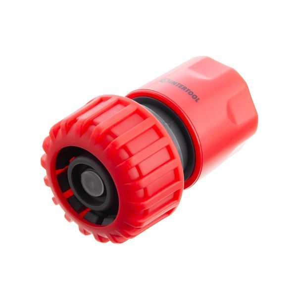 З'єднувач 1/2" з аквастопом для шланга 3/4" INTERTOOL GE-1020 GE-1020 фото