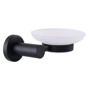Мыльница Globus Lux BS8408 черная матовая SUS304 000021388 фото