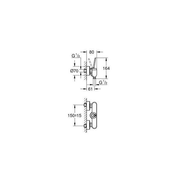 Змішувач для душу Grohe Eurodisc Joy (23430LS0) 23430LS0 фото
