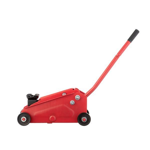Домкрат гідравлічний підкатний 2т висота підйому 135-385мм в кейсі INTERTOOL GT0109 GT0109 фото