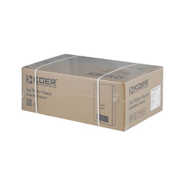 Газовая колонка Koer KWH.G0110 WHITE дымоходная 10 л/мин, цвет белый (KR5553) KR5553 фото