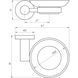 Мыльница Globus Lux BS8408 черная матовая SUS304 000021388 фото 4