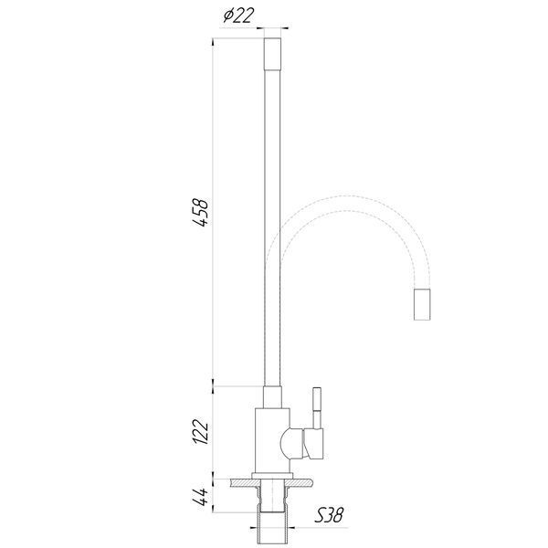 Змішувач для кухні Globus Lux ALPEN SBT1-203SB 000023174 фото