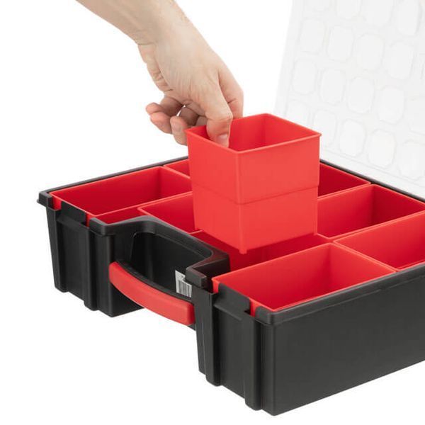 Органайзер 16 ", 8 лотків, 41.5х33х11 cm INTERTOOL BX-4034 BX-4034 фото
